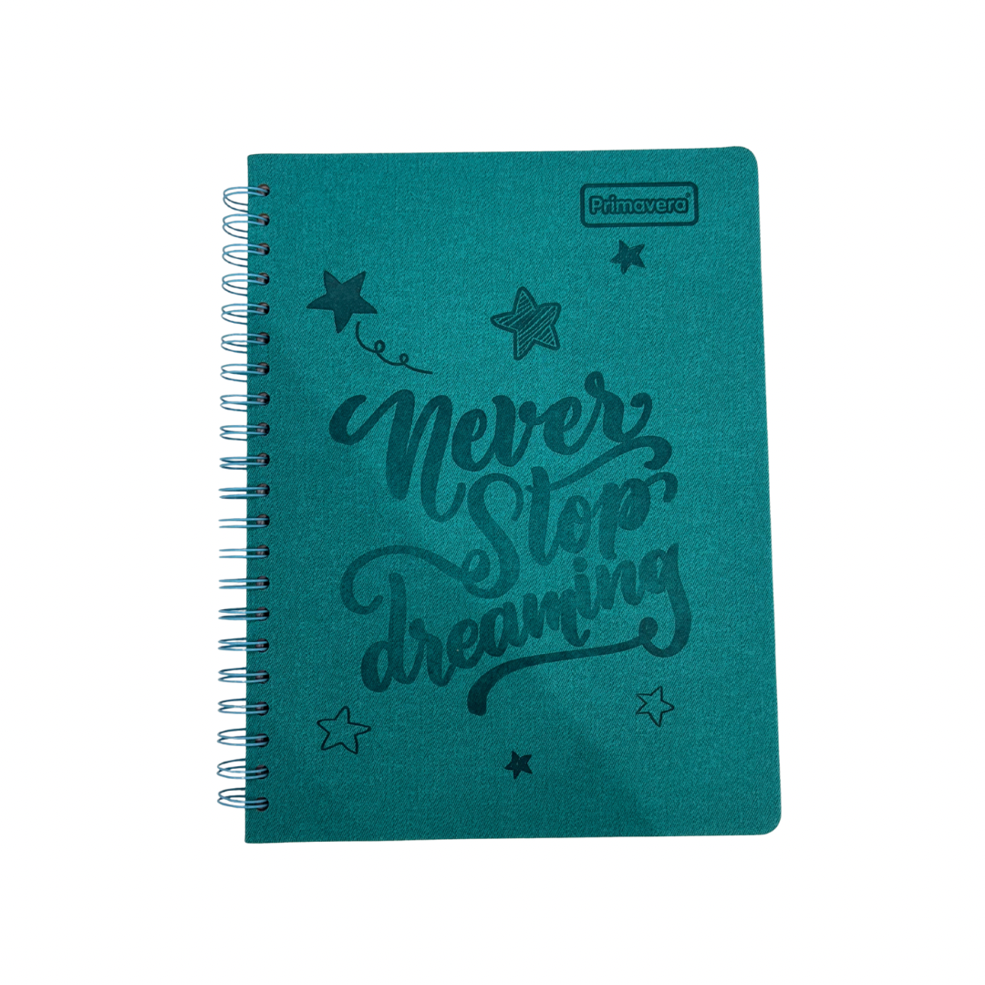 Primavera Cuaderno Universitario Texturizado 100h Cuadros / M