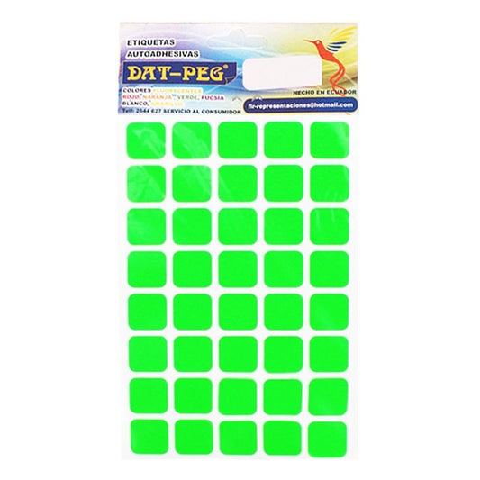 Dat-Peg Etiquetas Autoadhesivas T15 Verde