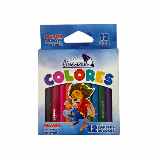 Lineazul Caja de Lápices de Colores Pequeña 12pcs