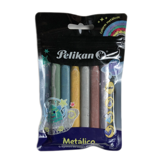 Pelikan Crayones de Cera Triangulares Jumbo Metálico