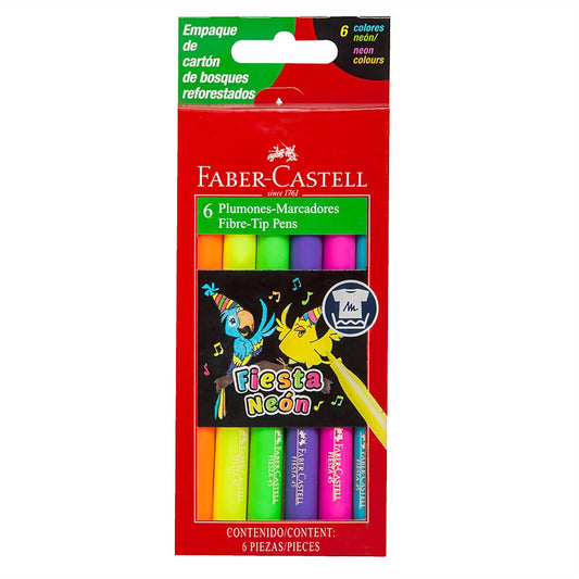Faber-Castell Marcadores Fiesta León 6pcs
