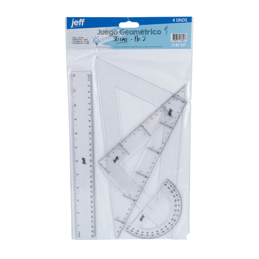 Jeff Juego Geométrico 30cms #2 4Pcs