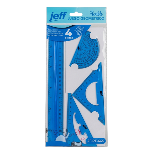 Jeff Juego Geométrico Flexible 4 Pcs