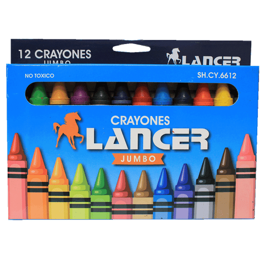 Lancer Caja de Crayones Jumbo 12 Colores