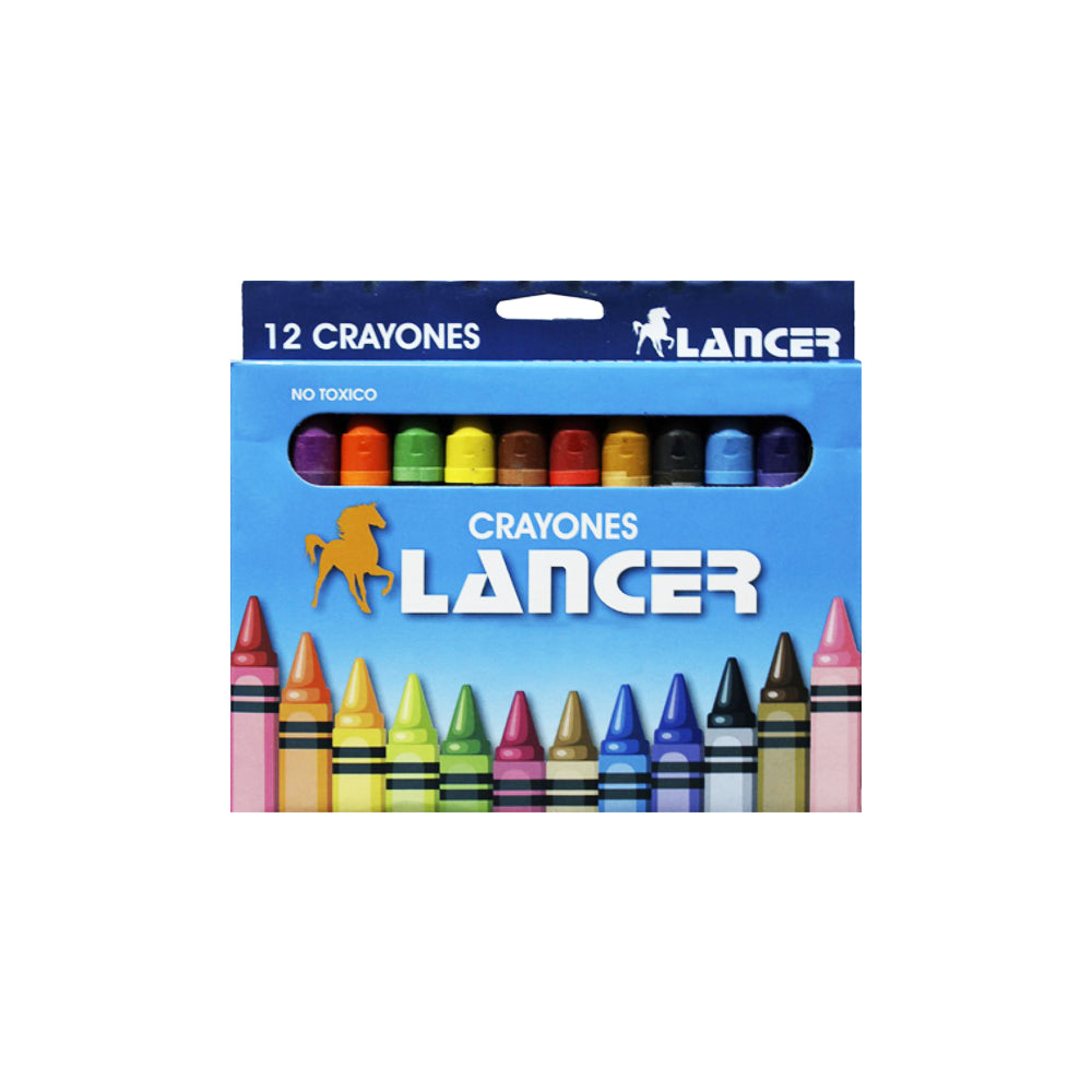Lancer Caja de Crayones Pequeña 12 Colores