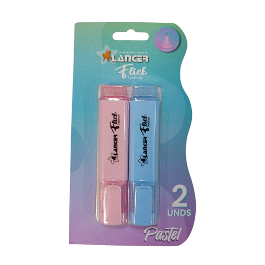Lancer Flick Textliner Pastel X2