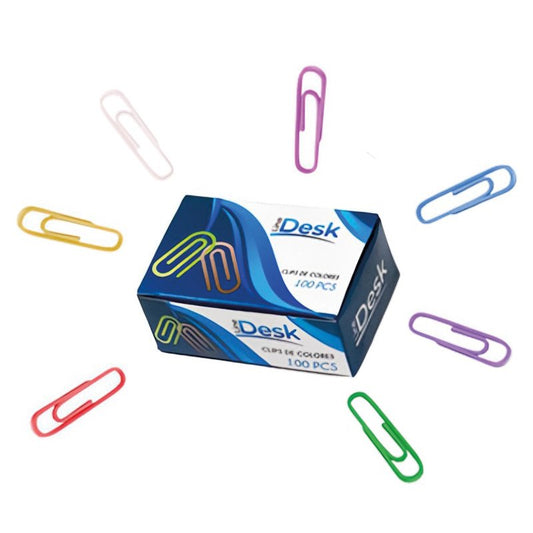 Line Desk Clips De Colores 100pcs