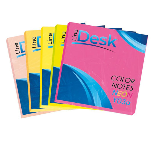 Line Desk Notas Adhesivas Color Neón