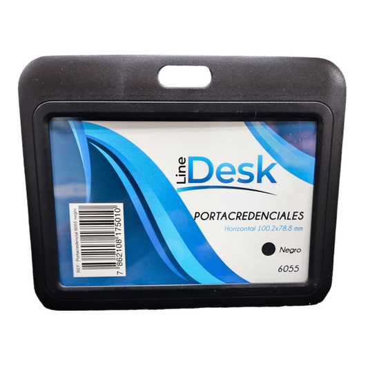 Line Desk Porta Credencial Horizontal 100.2x78.8mm Negro