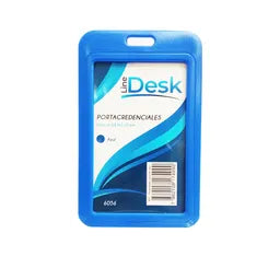 Line Desk Porta Credencial Vertical 68.9x110mm Azul