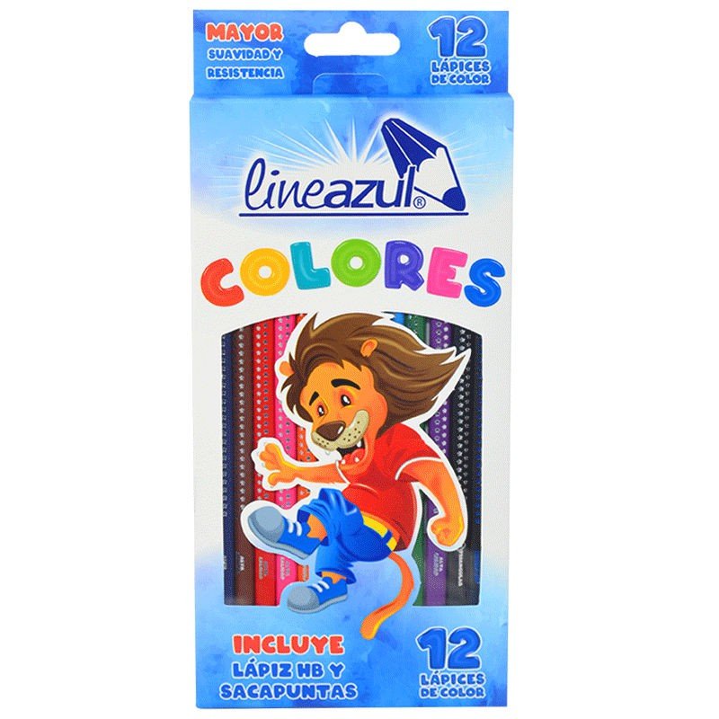 Lineazul Caja de Lápices de Colores 12pcs