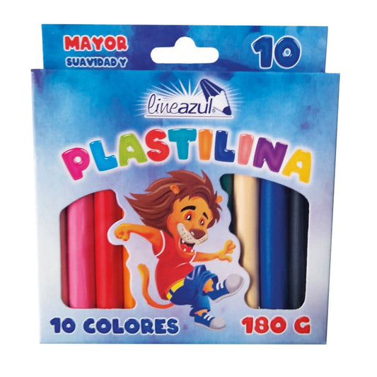 Lineazul Caja de Plastilina 10 Colores 180gr