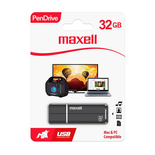 Maxell Memoria USB PenDrive 32GB Negro