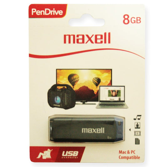 Maxell Memoria USB PenDrive 8GB Azul