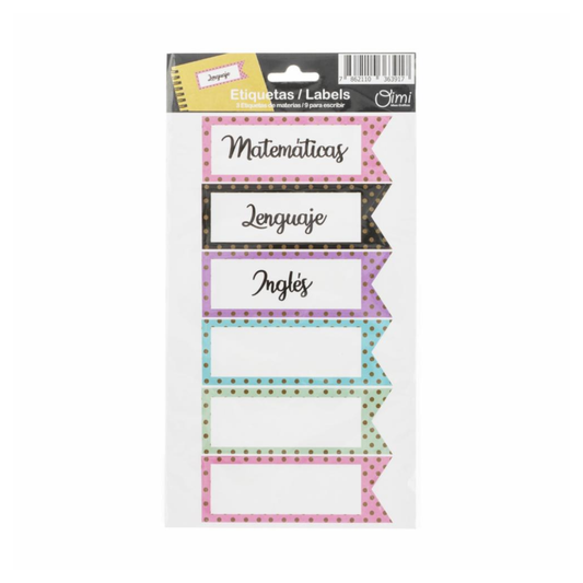 Oimi Etiquetas/Labels Materias