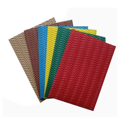 Paquete de Foamy Corrugado Olas A4 10 Colores