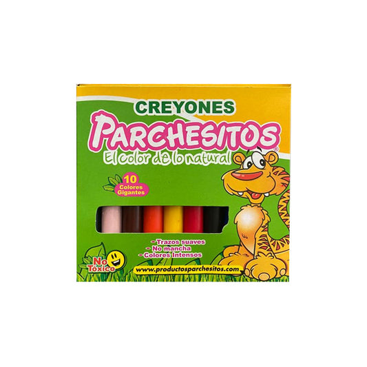 Parchesitos Crayones Gigantes 10 Colores