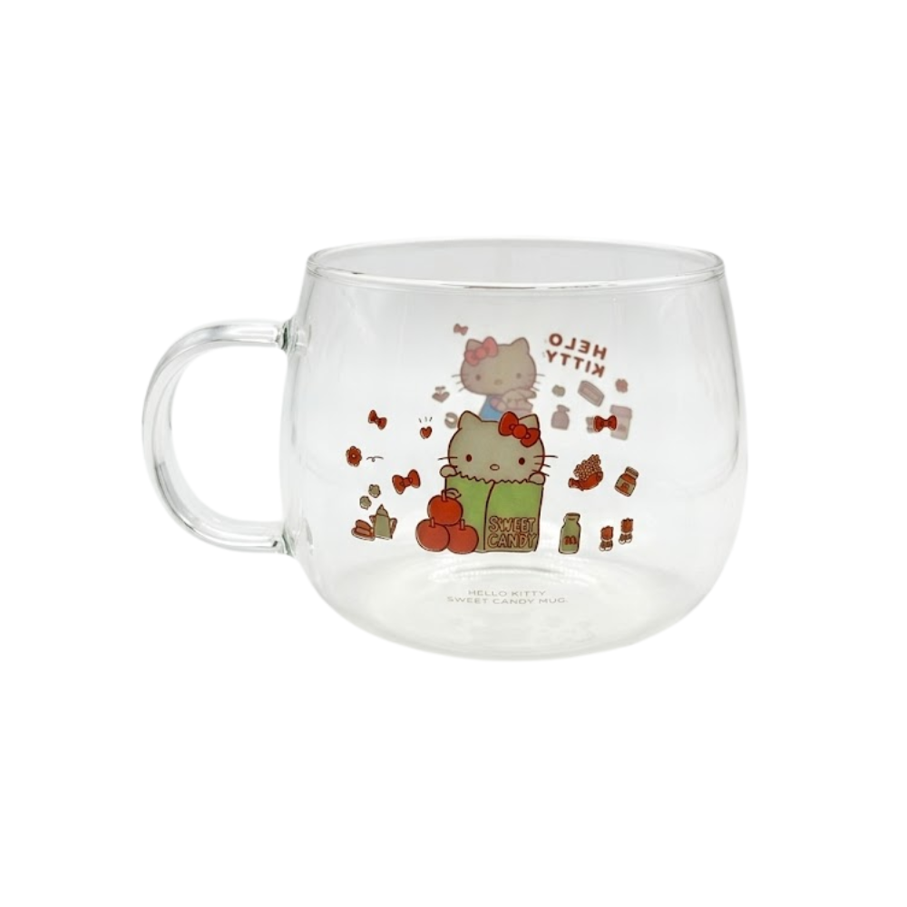 Sanrio Taza de Vidrio Hello Kitty