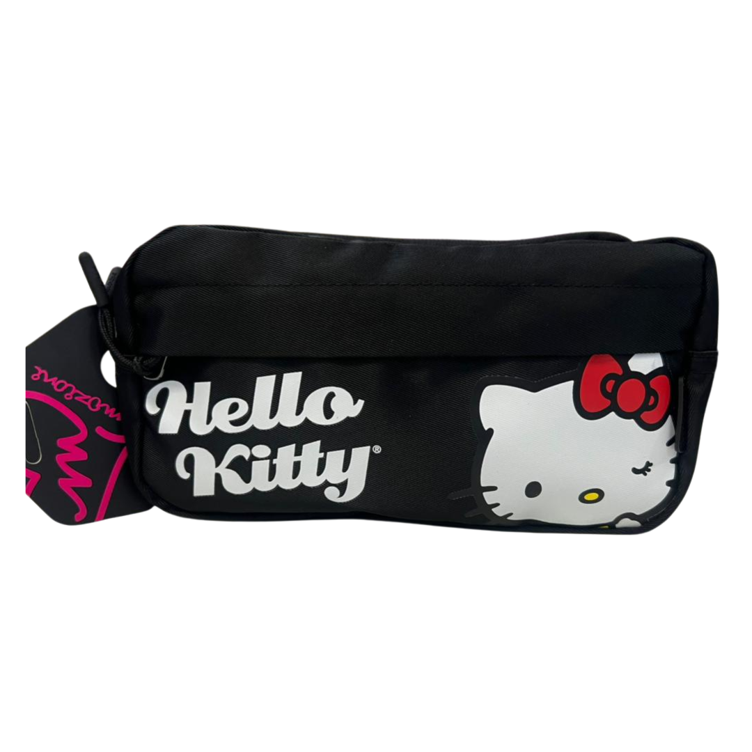 Vasari Cartuchera Premium Hello Kitty Negra