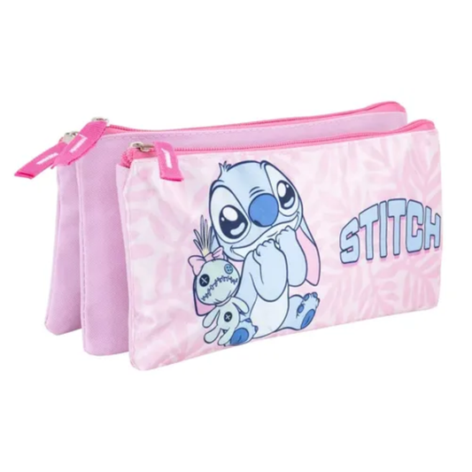 Vasari Cartuchera Triple Lilo and Stitch