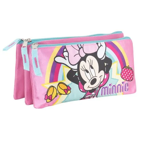 Vasari Cartuchera Triple Minnie Mouse