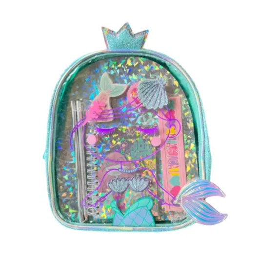 Vest Mochila Preescolar Holográfica con Kit
