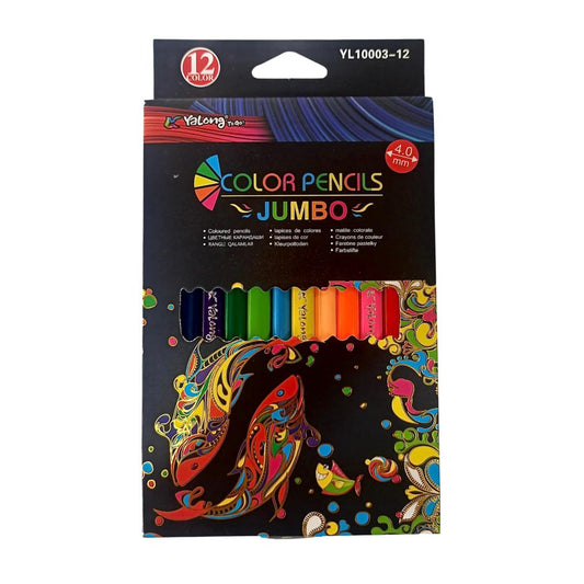 Yalong Lápices de 12 Colores Jumbo Color Pencils