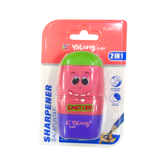 Yalong Sacapuntas Doble Servicio + Borrador Emotion