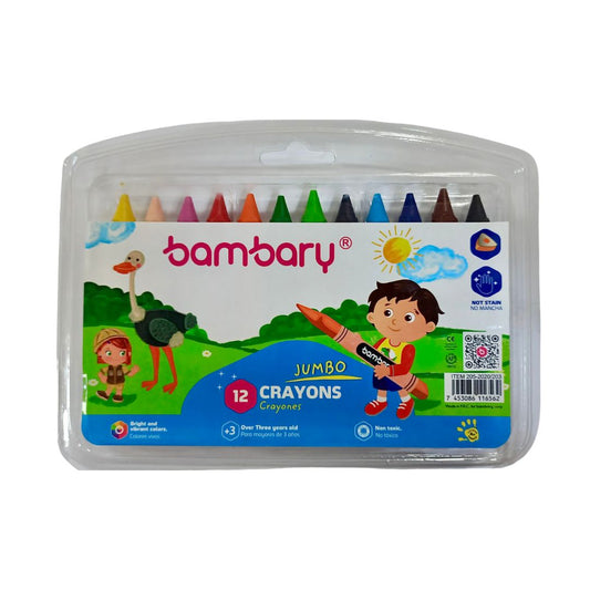 bambary Crayones Jumbo 12 Unidades