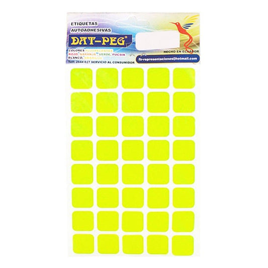 Dat-Peg Etiquetas Autoadhesivas T-15 Amarillo