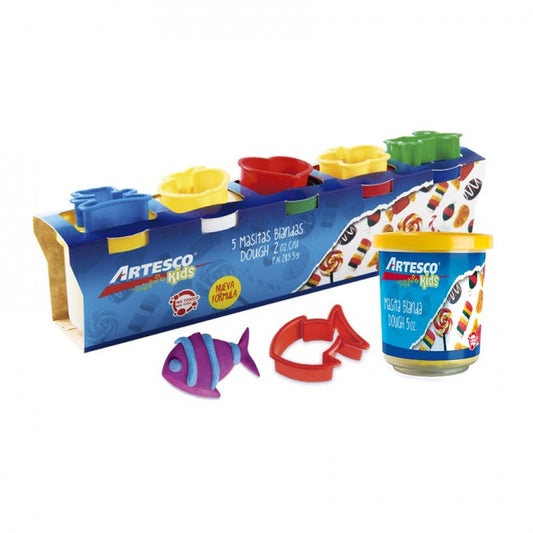 Artesco Caja de Masitas Moldeables 5 Colores