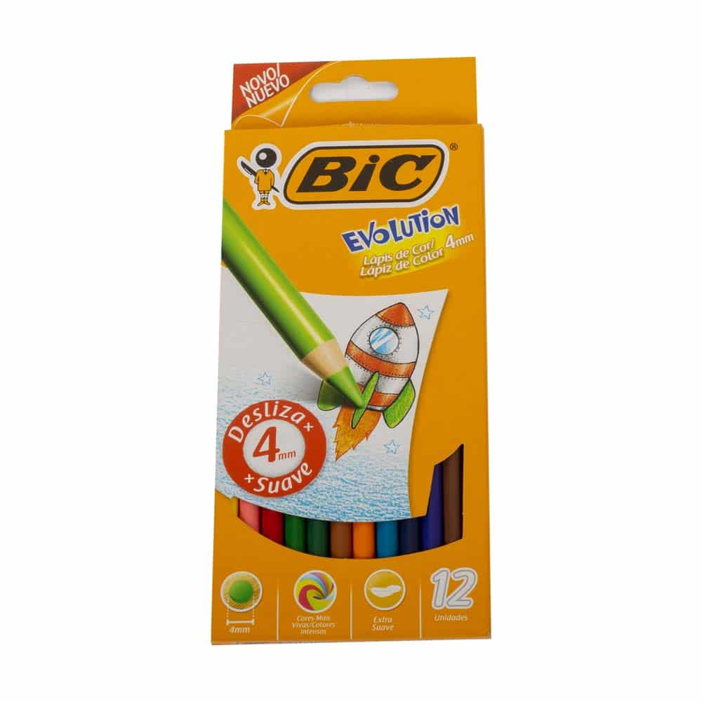 Bic Caja De Lápices De Colores Evolution 12 Colores